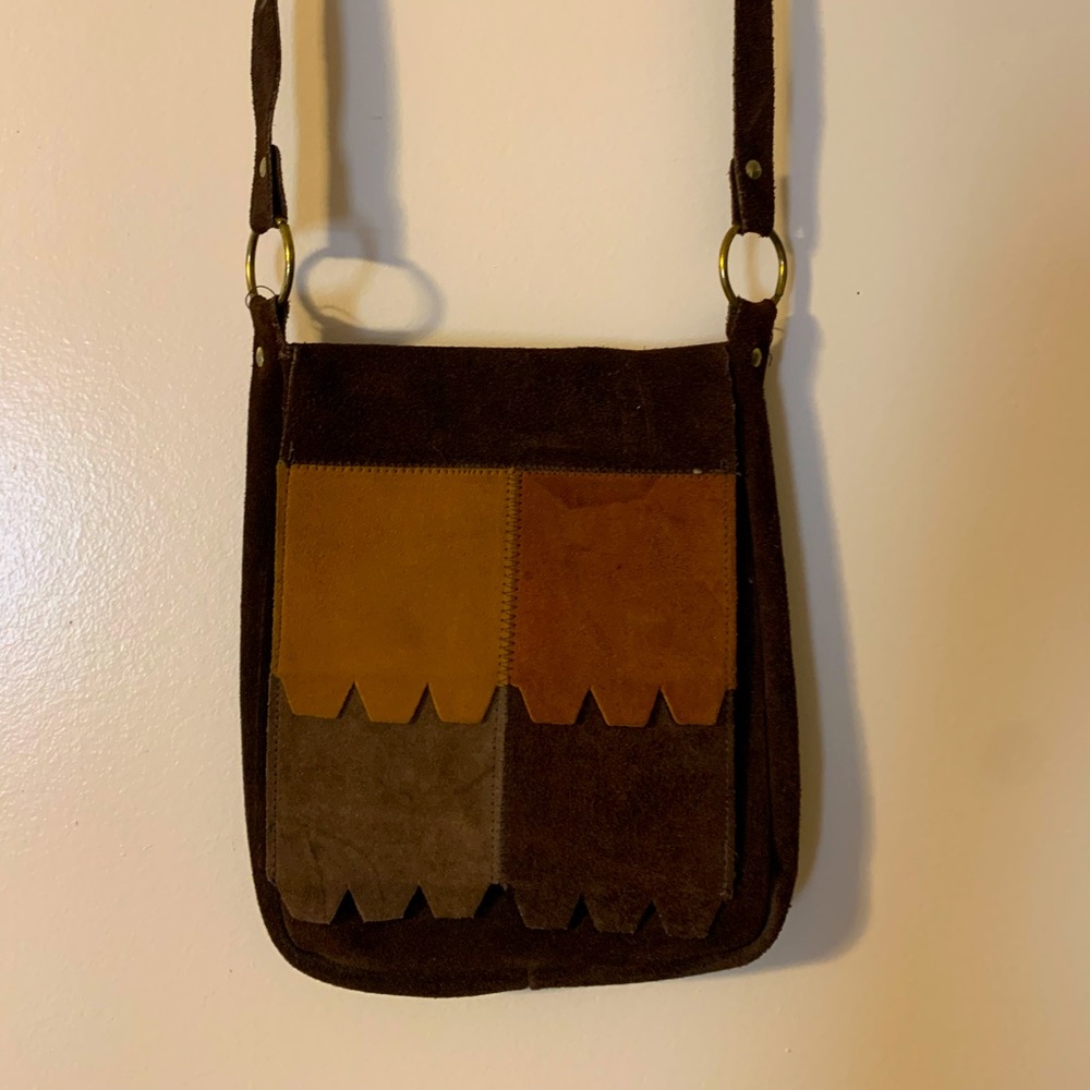 1960’s Suede Leather Purse🤎💛🧡